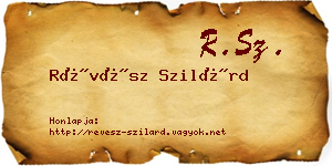 Révész Szilárd névjegykártya
